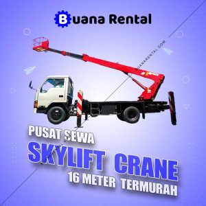 Pusat Sewa Skylift Crane 16 Meter Alat Berat